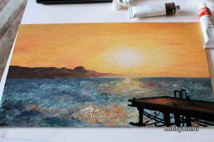 Master-class pictură în ulei peisaj pentru incepatori - hobby-Sea