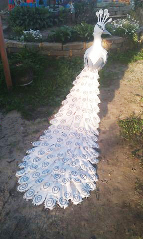Master class - o grădină păun de sticle de plastic - decora viața cu propriile sale mâini - la punctul de colectare (Peacock) Master class - o grădină păun de sticle de plastic - decora viața cu propriile sale mâini - la punctul de colectare