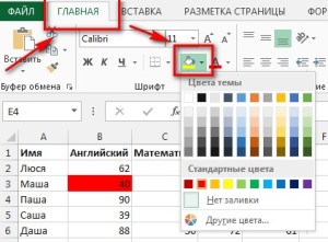 Schimbarea culorii celulei în funcție de valoarea Excel