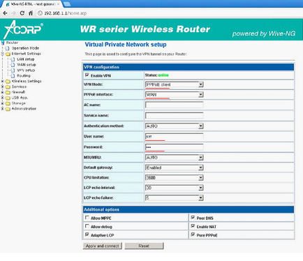 Configurarea router acorp ghid complet la oală