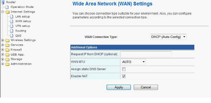 Configurarea ghid complet router Acorp pentru manechine ( «Aplică» Salvați setările) Configurarea router acorp ghid complet la oală