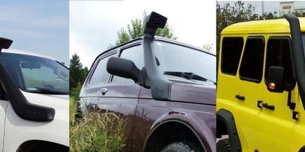 shnorkeli dacă este necesar (de admisie a aerului de nivel) Nu avem nevoie de shnorkeli