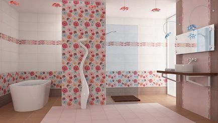 Wallpaper în baie, tipurile lor și reguli de potrivire
