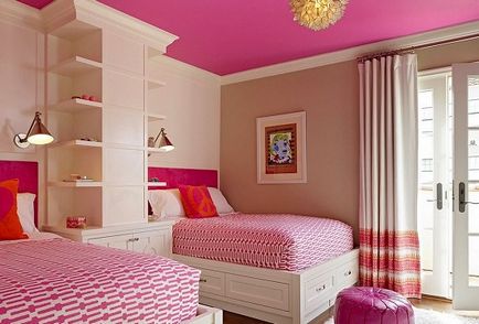 Revizuirea de dormitoare pentru copii pentru fete cu exemple de fotografii de interior, precum și sfaturi cu privire la modul de a aranja dormitor