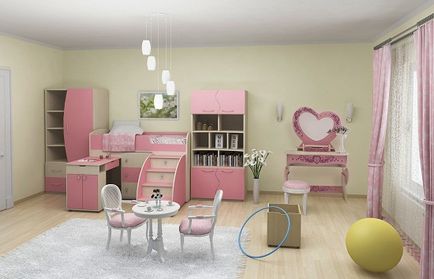 Efectuarea de dormitoare pentru copii pentru selectarea fete de mobilier, tapet, decor, 26 de fotografii pentru camere de copii frumoase lui
