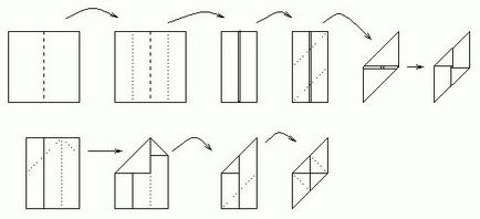 Stăpânirea tehnica de origami modul de a face modulul de hârtie