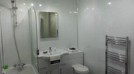 Decorarea design baie panouri din plastic foto și nuanțele de lucru cu PVC