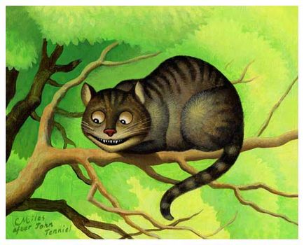 În cazul în care a făcut Cheshire pisica mare ilustrație!