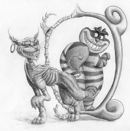 În cazul în care a făcut Cheshire pisica mare ilustrație!