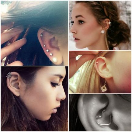 Helix Piercing - piercing curl urechii (foto)