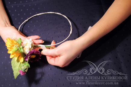 coronita Pletom de flori cu propriile sale mâini