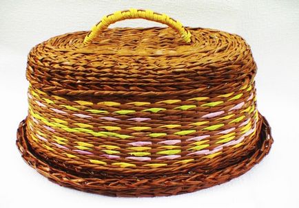 Basket Weave din tubii ziar (tesut) coș de țesut tuburi de ziar