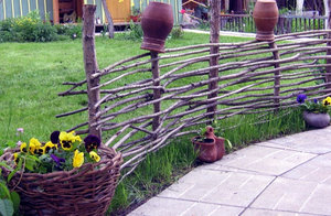 Împletite gard de lemn cum să facă gardul cu mâinile