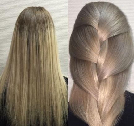 colorare a părului în două culori variante, foto, video