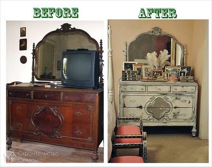 Restaurarea de mobilier vechi cu propriile sale mâini - restaurare specii (foto)