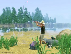 Pescuitul în Sims 3, universul jocuri Sims!