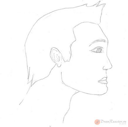 Desenați o față în profil - lecții de desen