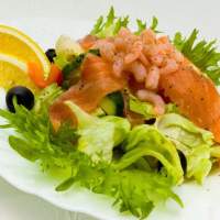 Salata cu pește roșu - (mai mult de 14 rețete), cu fotografii de pe