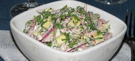 Salata cu fasole și pui - Retete cu fasole roșie, albă, verde, conservate și