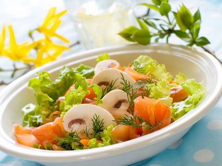 Salata cu pește roșu - o colectie de retete culinare salate