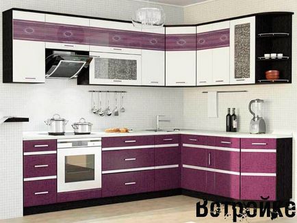 bucătărie de design și fotografie interior Lilac