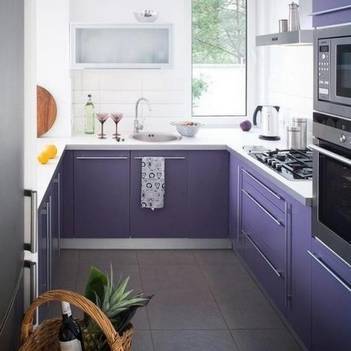 Lilac bucătărie exemple fotografice proaspete de mobilier si design interior