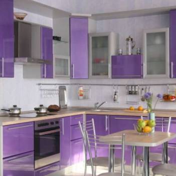 Lilac bucătărie exemple fotografice proaspete de mobilier si design interior