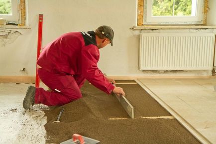 Screed modul de a face diverse metode disponibile (diferite) Screed cum să facă o varietate de metode disponibile