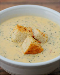 Supe cu branza - retete supa cu branza