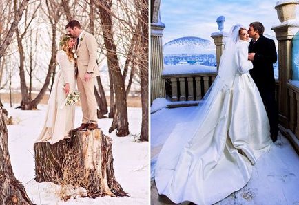 Nunta iarna - idei pentru neobișnuite frumos trage de iarnă fotografie