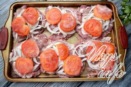 Carne de porc în franceză în cuptor retete cu fotografii