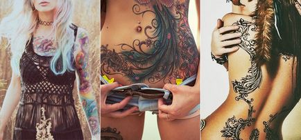 Tatuaje pentru fete, locația și valoarea lor