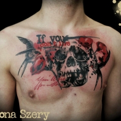 Tatuaj rândunică - ceea ce înseamnă schițe tatuaj și fotografii (înghițitură) Tatuaj rândunică - valoare desene sau modele tatuaj și fotografii