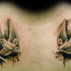 Tatuaj rândunică - modele de tatuaje de valoare și imagini (miniaturi) Tatuaj rândunică - valoare desene sau modele tatuaj și fotografii