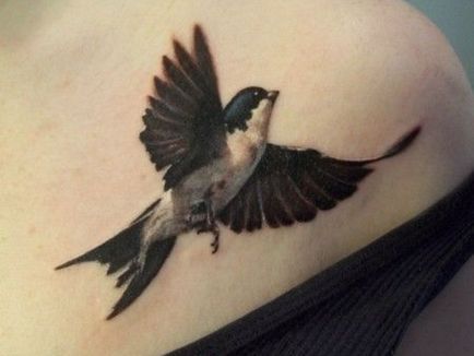 Tatuaj rândunică - modele de tatuaje de valoare și imagini (miniaturi) Tatuaj rândunică - valoare desene sau modele tatuaj și fotografii