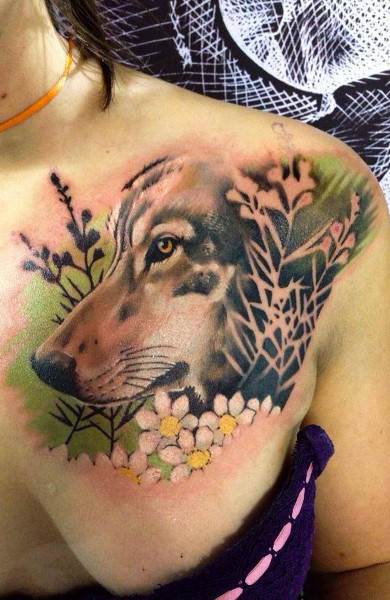 Tatuaj lup - valoare desene sau modele tatuaj și fotografii