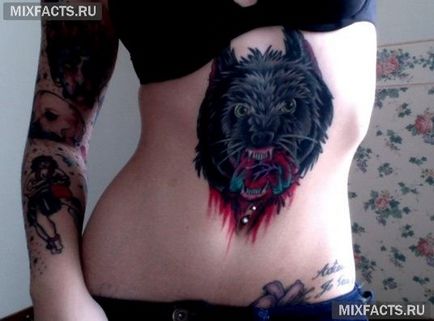 Wolf sensul tatuaj și fotografii