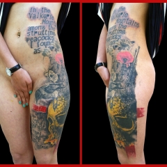 Tatuaje pe jos, tatuaj masculin și feminin la picior, fotografii