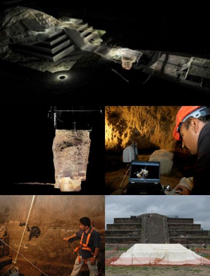 Tuneluri sub intrarea piramidami- în Infern, extratereștri albe si inalte