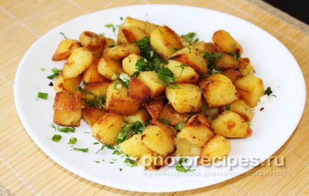 Fierți și cartofi prăjiți - fotografii rețete