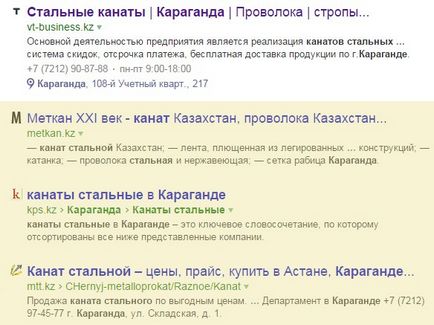 Catalog de Yandex