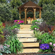 Gazebo pe parcelele de grădină