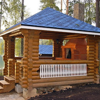 Gazebo pe parcelele de grădină