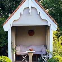 Gazebo pe parcelele de grădină