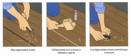 Cum pentru a sigila fisuri în podele din lemn
