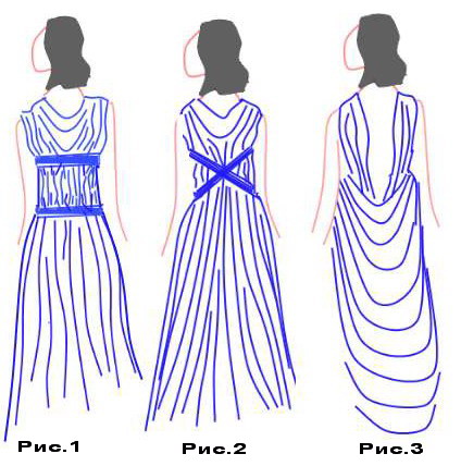rochie stil grecesc, cu propriile lor mâini