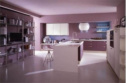Bucătărie camera de zi design interior