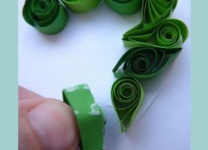 Carte poștală cu mâinile lor de la Quilling