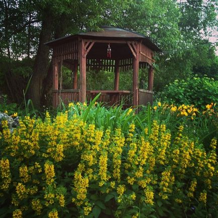 Gazebo pe parcelele de grădină