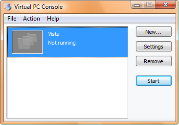 Microsoft Virtual PC cum